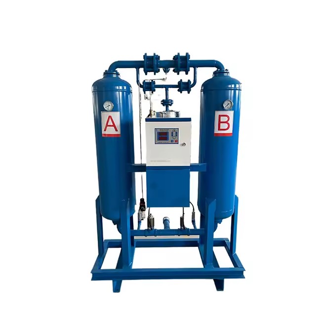 Energy-Saving 3.8m³/min 10Bar Regenerative Desiccant Adsorption Air Dryer Industrial Compressed Air Solution for Food Processing