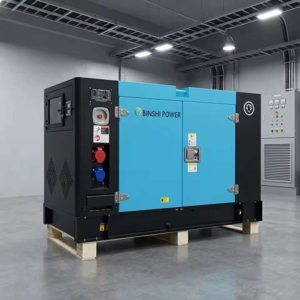 Electricity Maker Machines Rated 12/15/20/23/25KW Liquid Cooled 4 Cylinders Diesel Generator Set for House Industrial