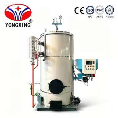 Vertical Steam Generator Gas Diesel Natural Gas LPG Fired Automatic Control Industrial Steam Boiler 0.1-2Ton/h