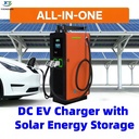 Off-grid Solar Powered EV DC Fast Charging Station with BESS Energy Storage System Commercial EV Charger OCPP 1.6J