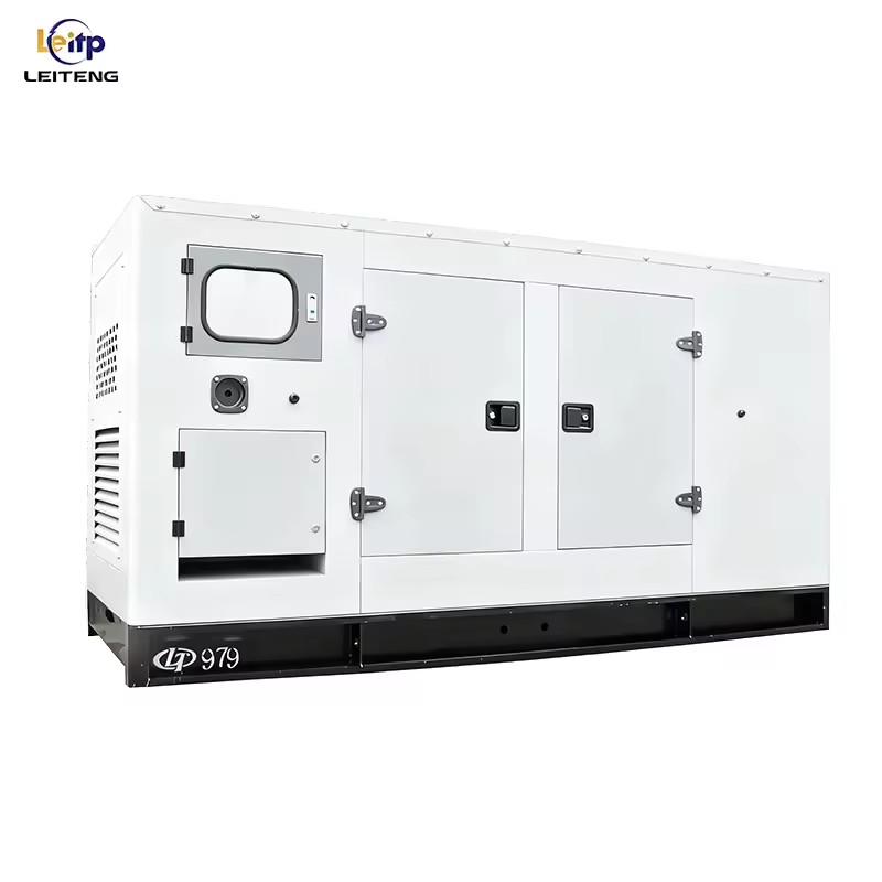 Leiteng 30kva 50kva 100kva Open Frame Super Silent Diesel Generator Set 50/60Hz 380/400V Auto Start ATS 12V Rated Alternator Low