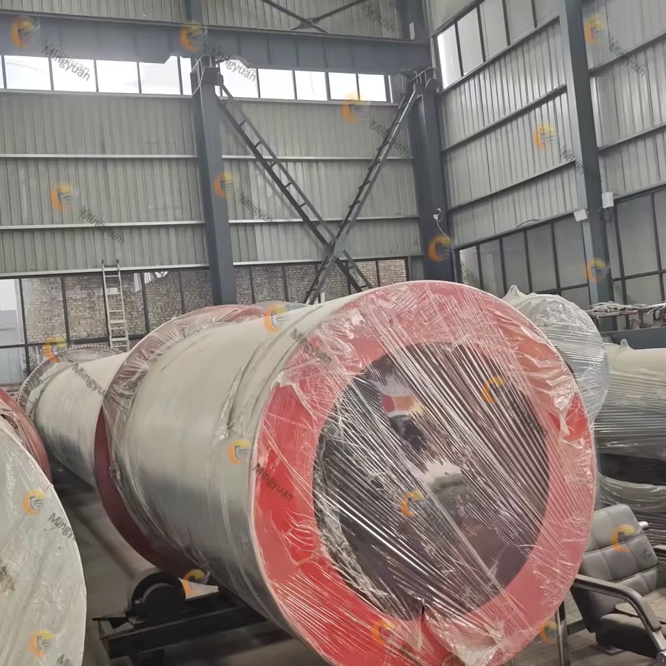 Straight Long Barrel Industrial Desulfurized Gypsum Rotary Dryer for Straw