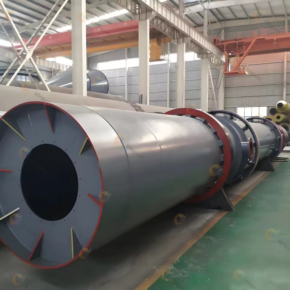High Productivity Straight Long Barrel Industrial Iron Powder Rotary Dryer