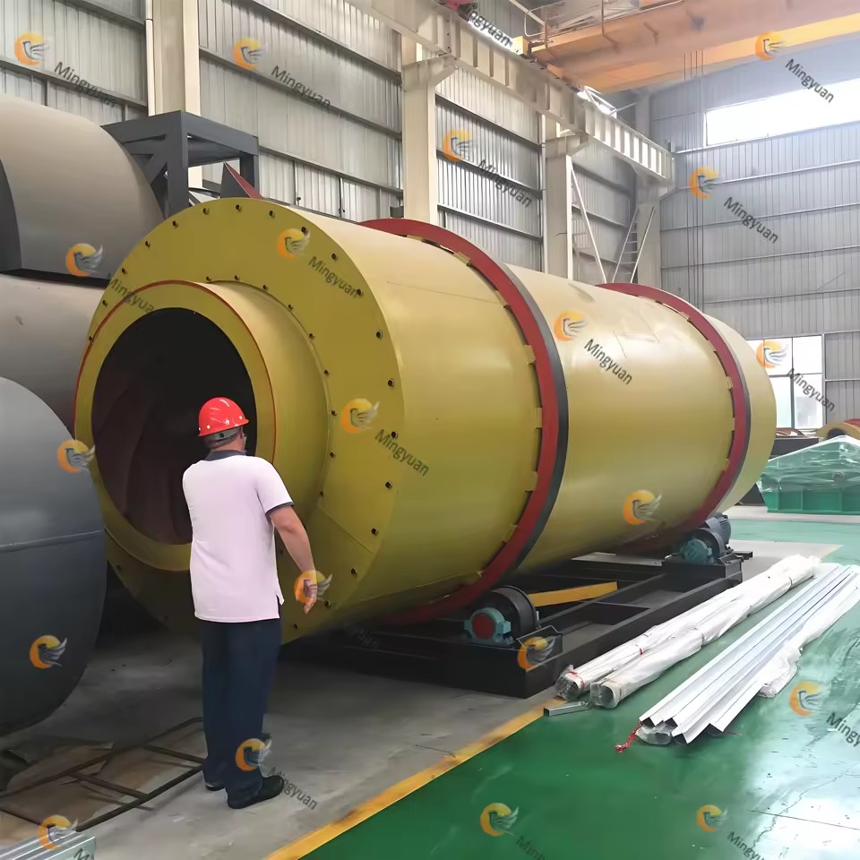 High Efficiency Energy Saving Triple Pass Stainless Steel Rotary Dryer for Quartz Silica Sand Line