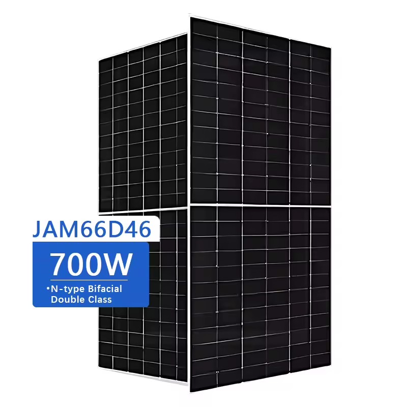 JA Solar Panels 700w 705w 710w 715w 720 Watt Bifacial n Type Double Glass Solar Panel