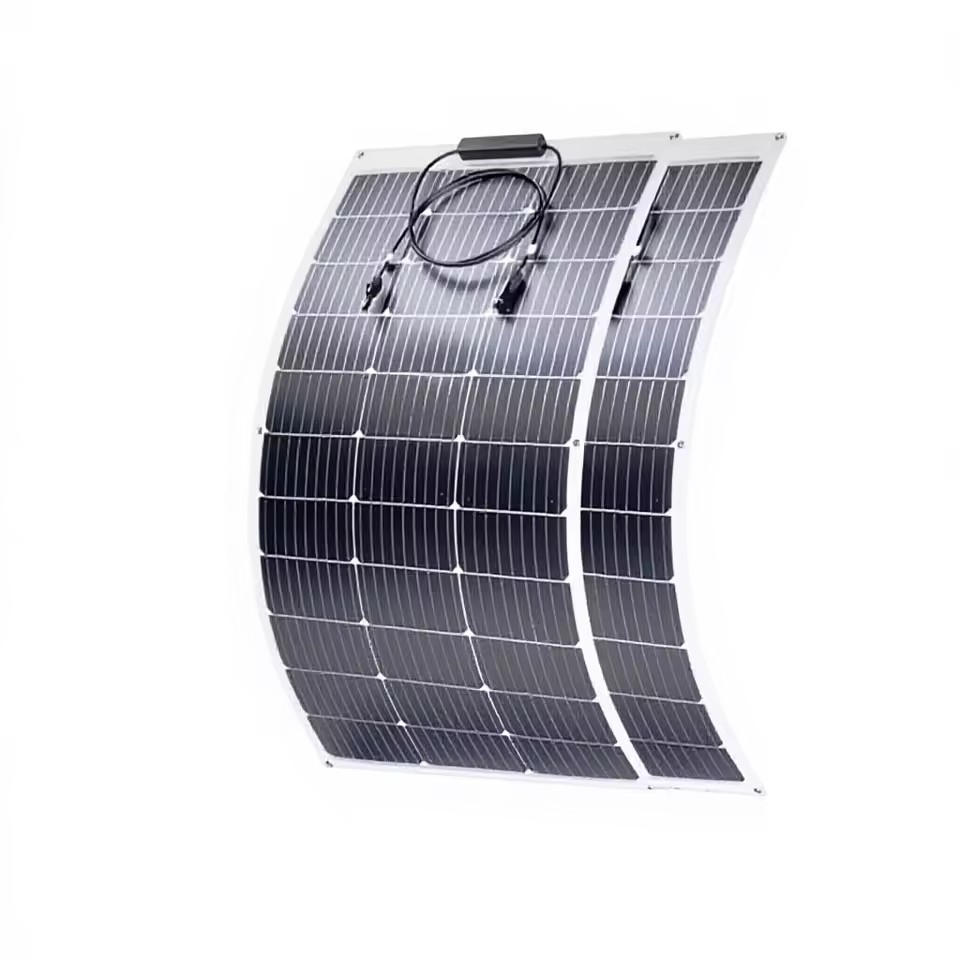 Wholesale Semi-Flexible Bendable RV Solar Panels Photovoltaic Power Generation Solar PV Panels Model POW-HVM4.5K-24V