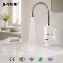 Instant Water Heater Faucet Electric Gooseneck Tap 3000W Quick Heat Heating Indicator 360 Swivel Kitchen Sink OEM