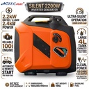 AC.501.021 Powered Automatic Auto Start Remote Gasoline Silent 2200W Portable Generator 6L 97.7CC Digital Display Waterproof