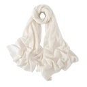 100% Cashmere Knitted Women's Autumn and Winter Scarf for Warmth