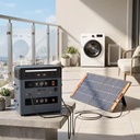 Portable Solar Generator 2400W 2016Wh 4032Wh LiFePO4 Battery on Grid Balcony Solar Energy System Support Battery Expantation
