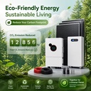 Sustainable 12kW Hybrid Solar Energy System US Standard Split Phase 16kWh LiFePO4 Battery Storage Energy Kit
