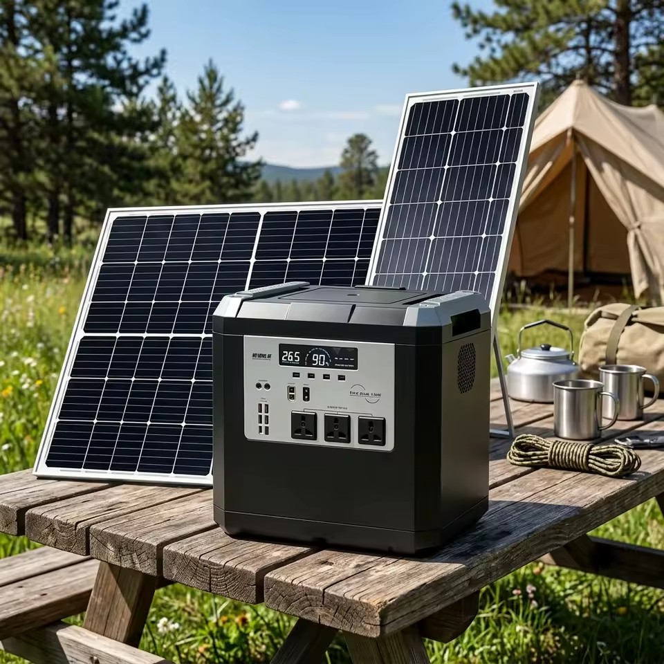 Solar Power Station Off Grid Generator Lifepo4 Battery 12V 24V 1000Wh 15KWh Outdoor Camping RV Backup Emergency Power