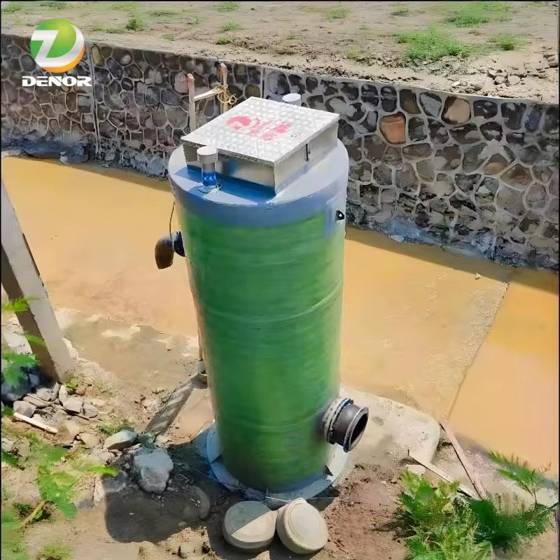 FRP Embedded Integrated Prefabricated Pump Station - Professional Rainwater/Sewage Lifting and Discharge Solution