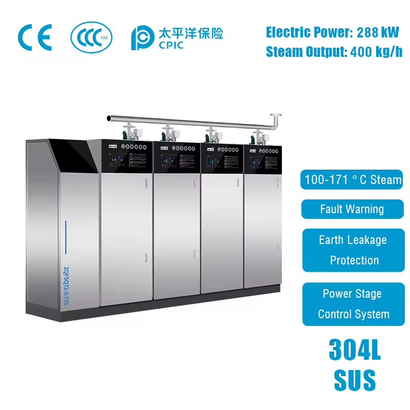0.7MPa High Pressure Modular Gas Steam Generator 288KW 400kg/h 304 Stainless Steel Save Energy 20%-40% for Bathing and Sauna