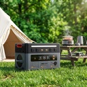 Portable Solar Generator 2400W 2016Wh LiFePO4 Battery Emergency Portable