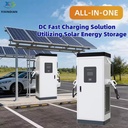 Commercial DC Fast Charging Stations All-in-One Hybrid Solar 60kW EV Charger Off-grid Power Solution for Mining Sites