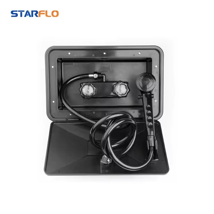 Motorhome Accessories Black White Marine Rv External Shower With Lock
