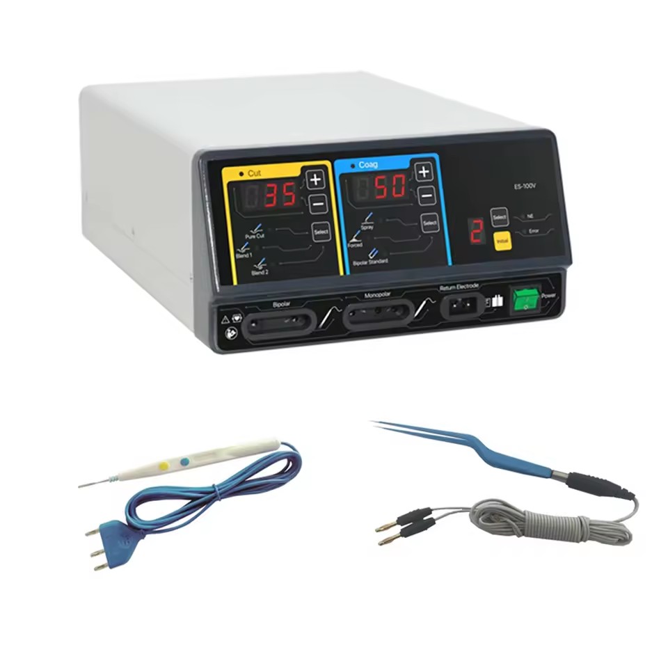 Factory Price 400W High Frequency Electrosurgical Unit Stable Output ESU Diathermy Machine for Human Veterinary Surgery