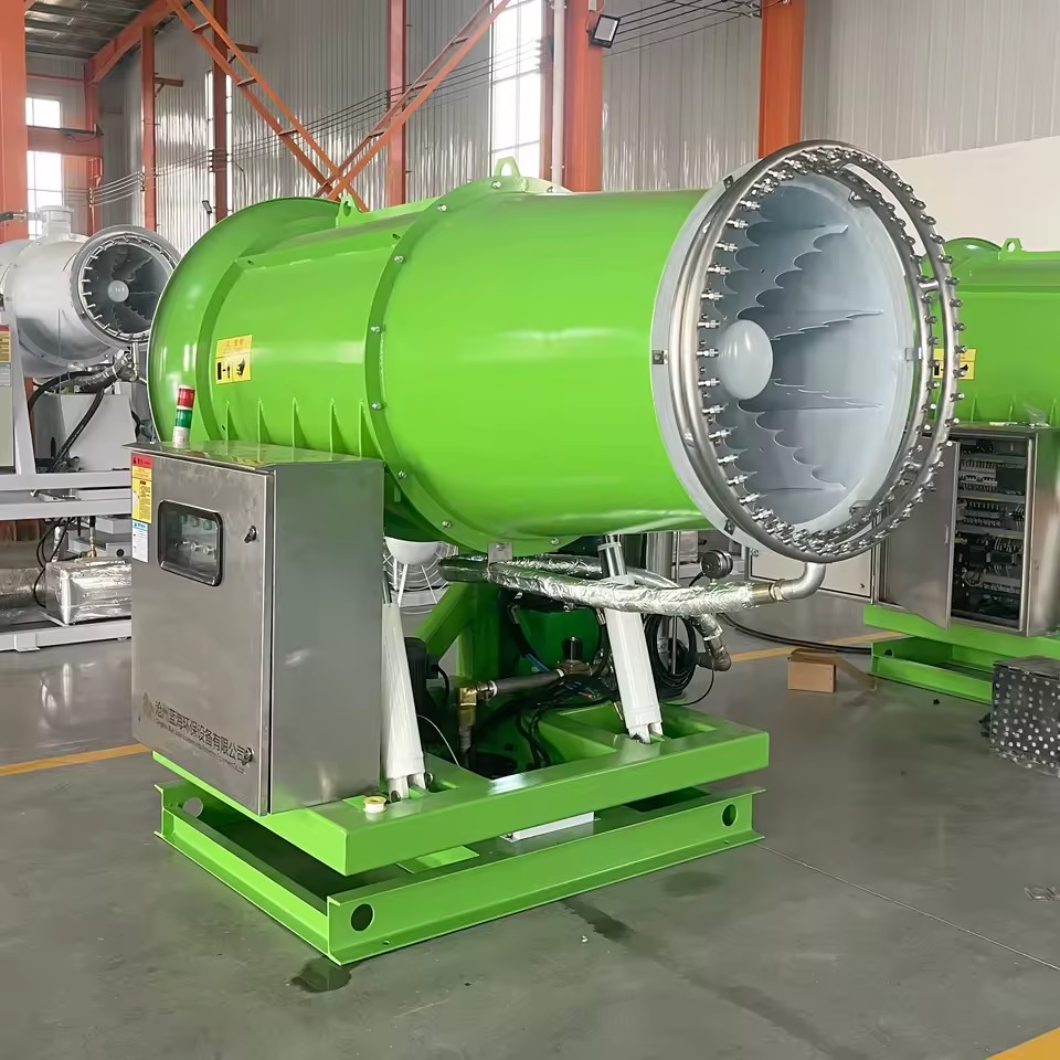 Industrial 80M Construction Demolition Dust Control Fog Cannon Sprayer with Remote Control for Site