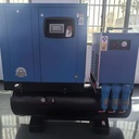 7.5KW 10HP 4-in-1 VFD Screw Air Compressor 8bar 250L All in One Industrial Rotary Screw Compressor for Laser Cutting 380V 50Hz