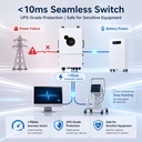 Seamless Backup 8kW 10kW 12kW Hybrid Solar System US Split Phase <10ms UPS Switch 16kWh Battery Complete Set