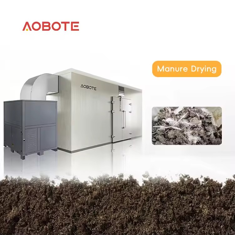 Commercial Large Heat Pump Dryer Intelligent Chicken Manure Straw Ore Processing Machine