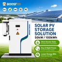 50kw Solar System Lithium Battery 100kwh All In One Energy Storage Cabinet Container Bess Solar Industrial And Commercial System