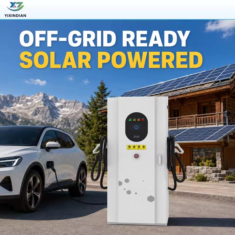 Fast Charging Stations All-in-One Solar BESS DC EV Charger 60kW 120kW Commercial Carregador Carro Energia Solar