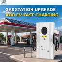Economic Electric Vehicle Charging Station 60kW 100kW Floor-mounted EV Charger GB/T CCS CHAdeMO for Commercial Use