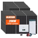 EU Stock Ready 20kW Solar Energy System 30kwh 43kWh Complete Commercial Kit Three Phase Output for Home and Business