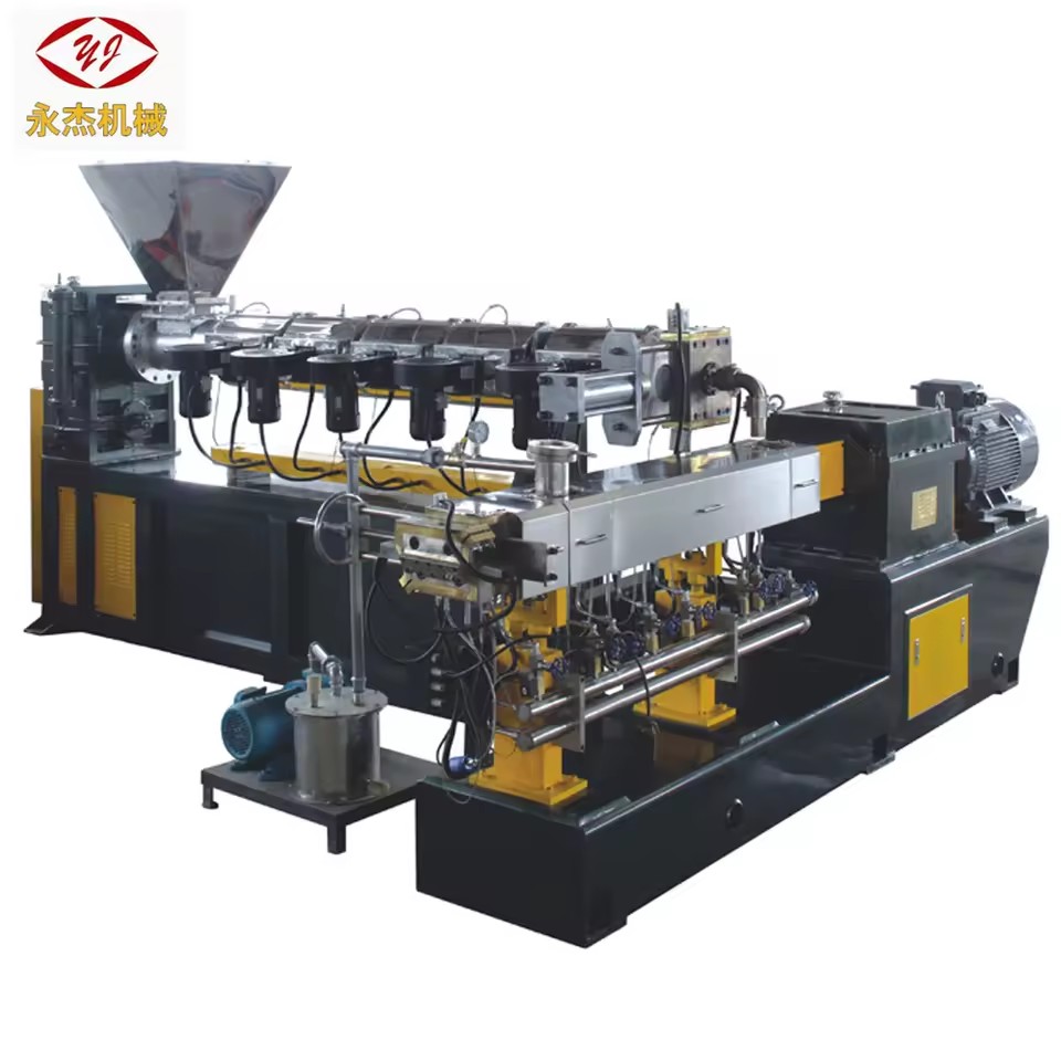 Competitive-price Energy Saving Co-rotating Parallel Twin-screw Recycling LLDPE HDPE PP Granulating Machine PLC Gearbox Motor CE