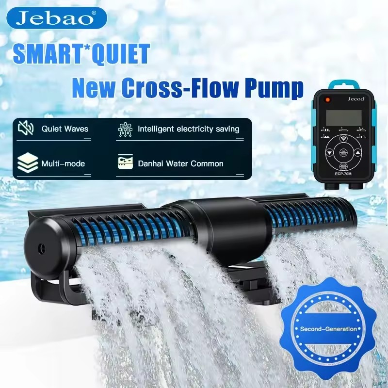 Jecod Jebao ECP Cross-Flow Pump with LCD Controller Bluetooth WIFI Control Wireless Link Circulating Flow Pump