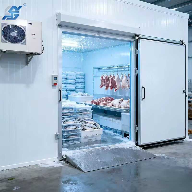 Customized Simple Solar Cold Storage Supplier and Freezer with Refrigeration Unit, Cold Storage Room for Meat and Vegetables
