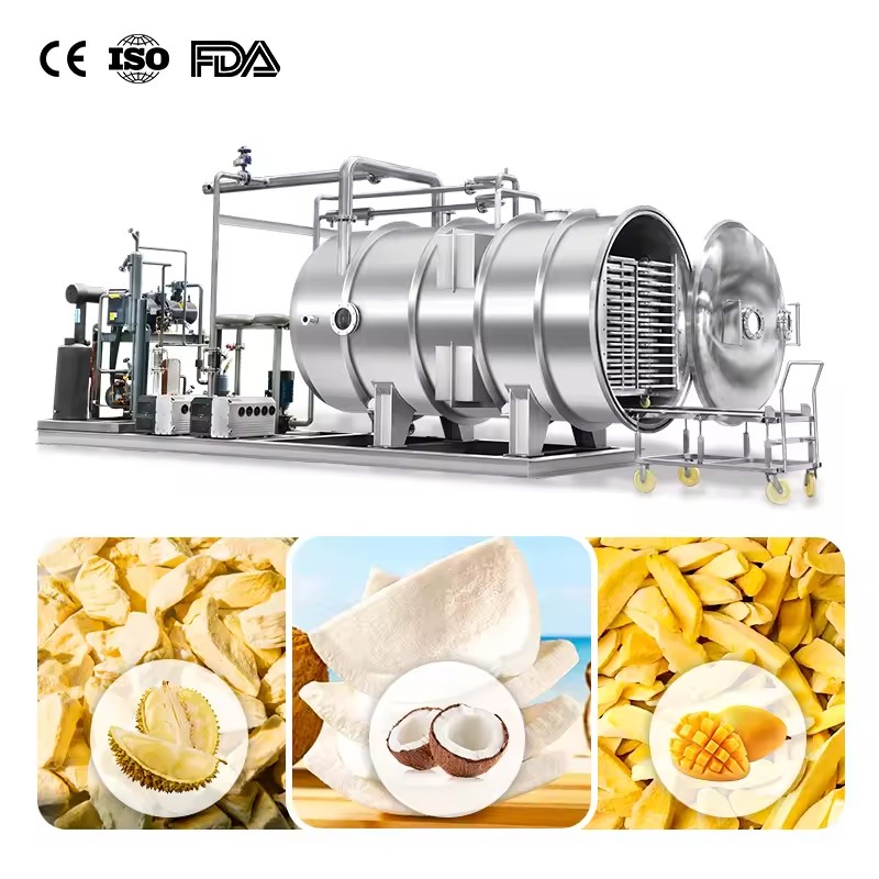 1300kg FD1200L Industrial Freeze-drying Machines for Freezing and Drying Fruits and Vegetables,preserve the Nutritional Value