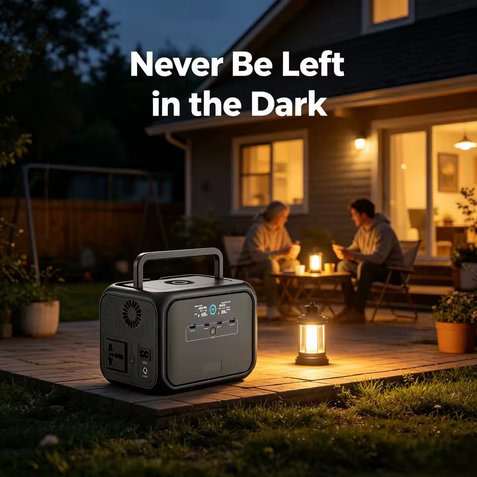 300W Solar Generator 288Wh. PD 100W Fast Charge. 15W Wireless Pad. Compact 3kg Design. Perfect Power for Fishing & Hiking.