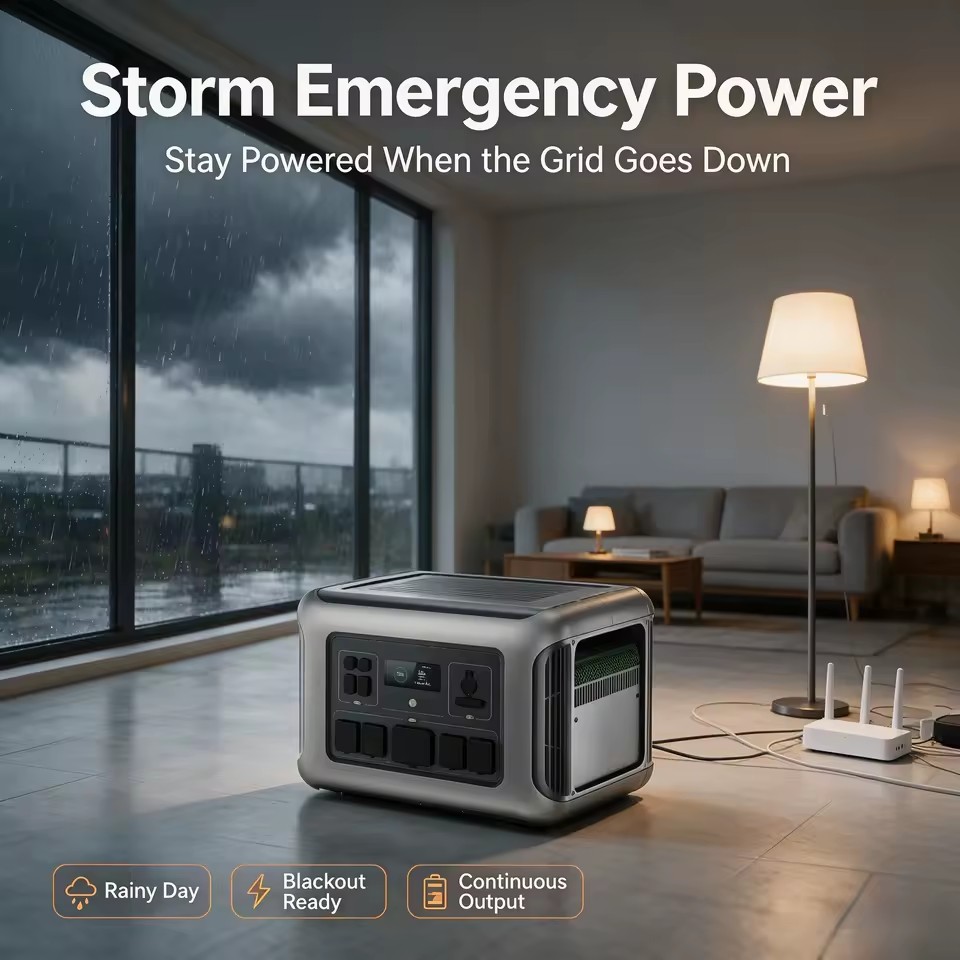 Solar Powered Portable Generator 2016Wh 2500W 12V/24V Car Charging Input Outdoor Power Supply