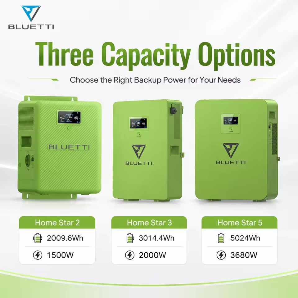 BLUETTI Off Grid Residential Battery Storage Generator System with Voltage Protection and Fast Recharge