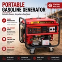 6KW Gasoline Genset / Single Phase / 25L Fuel Tank / Circuit Breaker / Low Emission / Farm & Construction