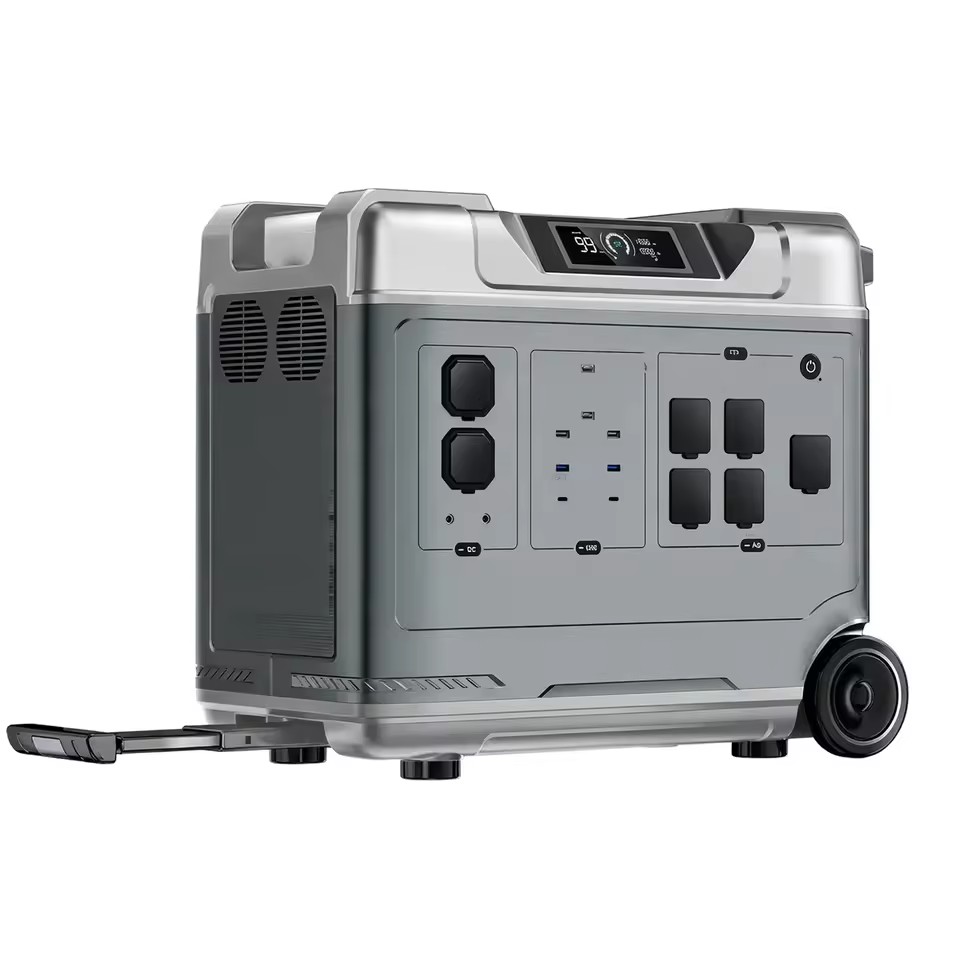 [Factory] Portable Power Stations Solar Generator 5000W/6000W 5120Wh LiFePO4 MPPT Pure Sine Wave Air Compressor RV Port