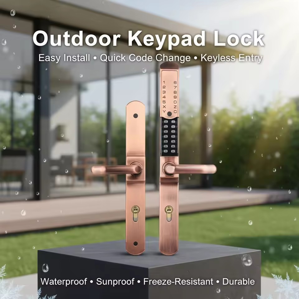 Outside Exterior Entrance Gate Lock Waterproof Mechanical Keypad Code Lock Combination Door Lock Anti-Rust