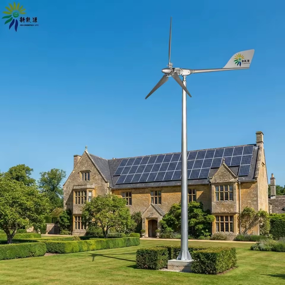 HLD 10kw Hybrid System Wind Generator Kit with Centrifugal Pitch Control for Home Use 220V Output