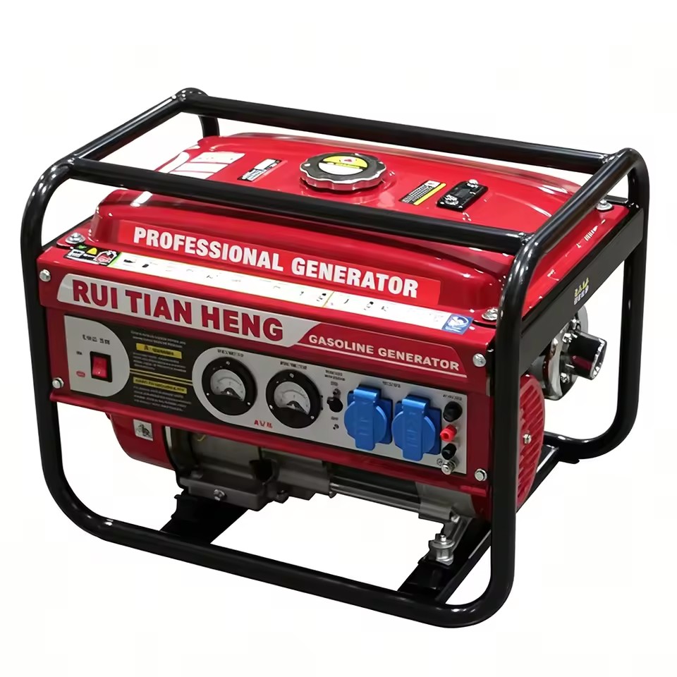RuiTianheng 2KW/2.5KVA Portable Silent Gasoline Generator 1/3 Phase Electric Start Small Household Stable Durable EF9660TE