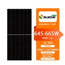 Stable Performance Best Solar Panel High Efficiency 24.6% 600 620 640 660W Flexible Monocrystalline Photovoltaic Panel