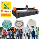 mini Water jet cutter steel waterjet cutting machine with intensfiier pump