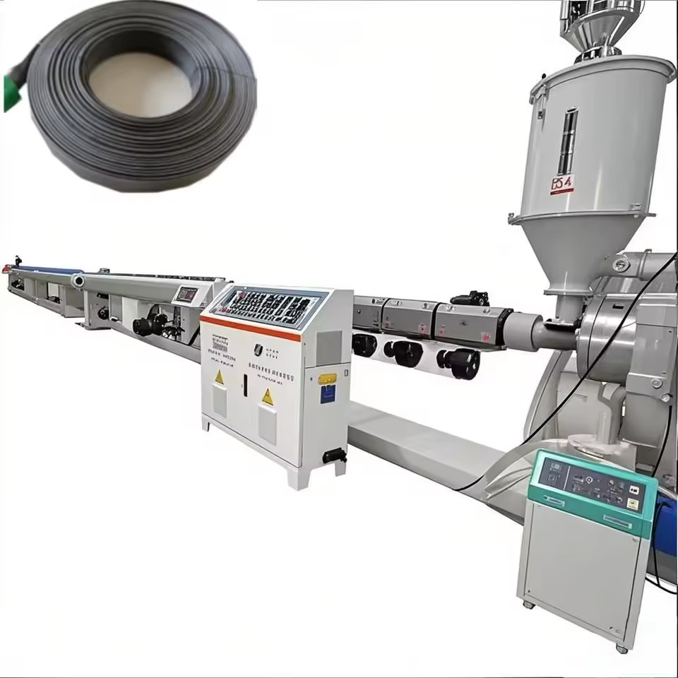PE Pipe Production Line Drip Irrigation Pipe Making Machine Drinker Mould Single Screw Extruder Gear Bearing High Productivity