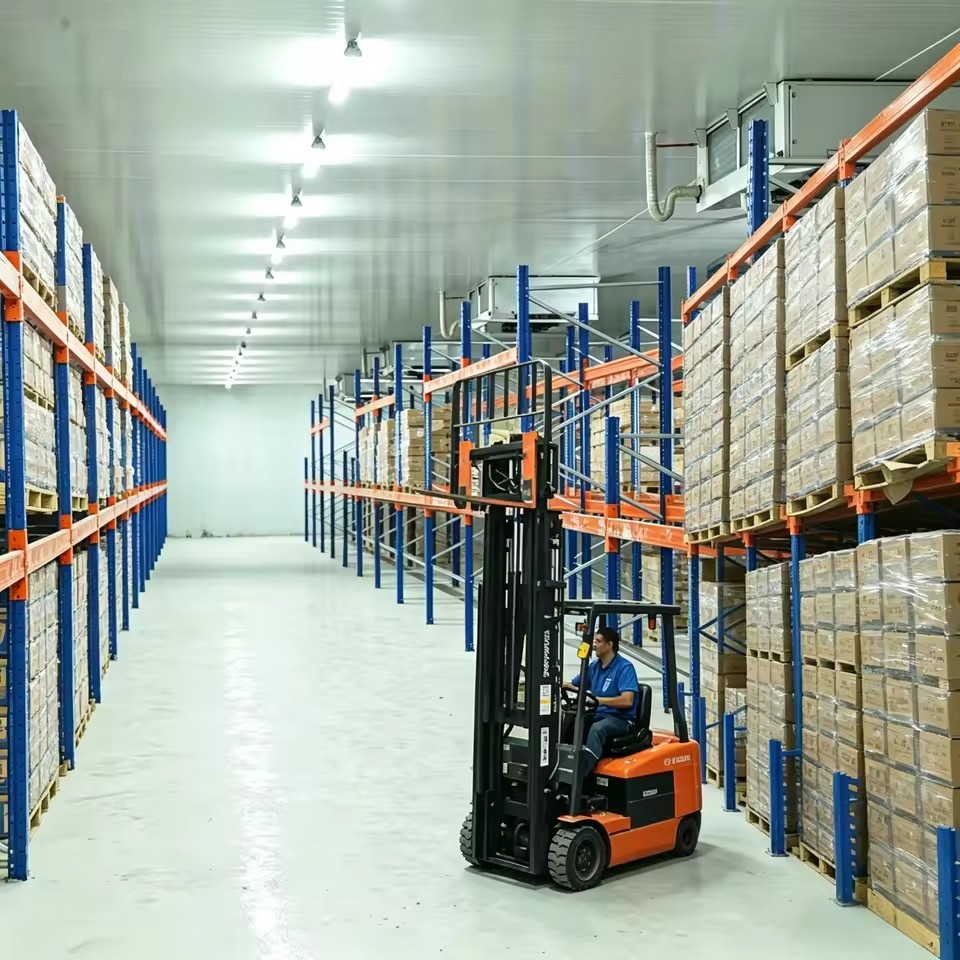 Industrial -30C Meat Logistics Cold Room Distribution Center with 1000HP High Power Cooling and CE Certified
