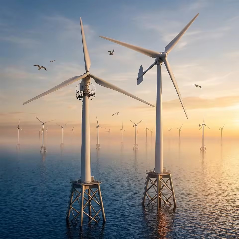 2026 5kw 220v 380v Industrial Wind Electricity Generator Horizontal Windmill Windmolen Turbine Generators