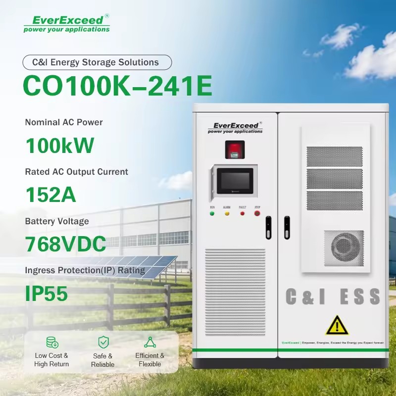 New Arrival CO100K-241E 152A Output C&I Energy Storage System 12000-Cycle LFP Battery Off-Grid Solar Genset Backup 100kW 241kWh