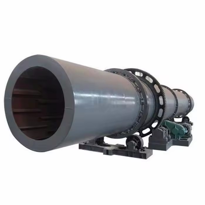 Energy Saving Stainless Steel Motor Single Pass Rotary Dryer Industrial Single Drum Dryer for Biomass Wood Chips Fly Ash