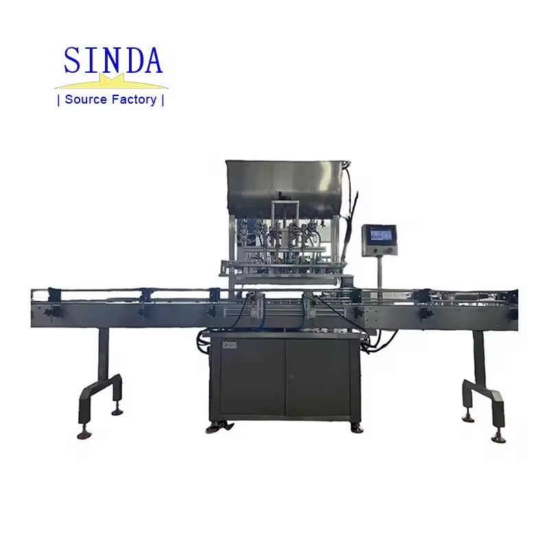 Rotor Pump Automatic Thick Paste Granular Sauce Peanut Butter Filling Machine